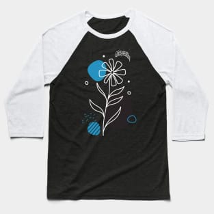 Floral Boho Style (Inverted Colors) Baseball T-Shirt